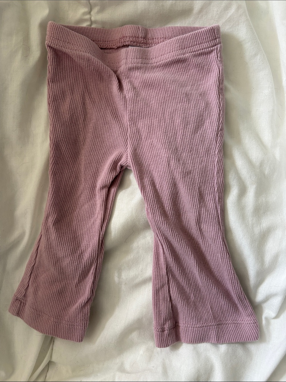 Carter’s Dusty Lilac Ribbed Flare Leggings